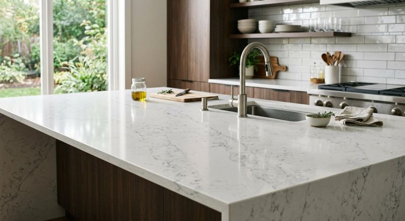 Quartz Slab Installation in Marin County, CA