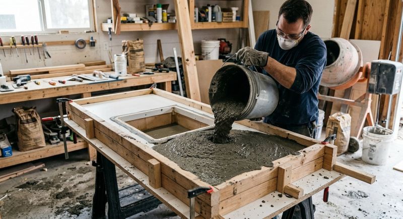 Cement Countertop Installation in Sonoma County, CA