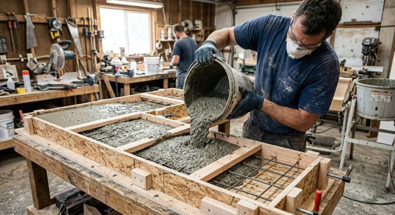 Cement Countertop Pouring in Napa, CA