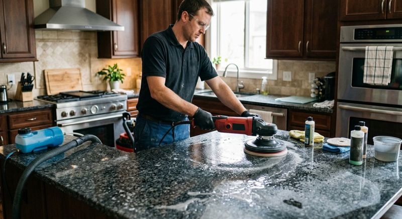 Granite Countertop Polishing in Roseville, CA