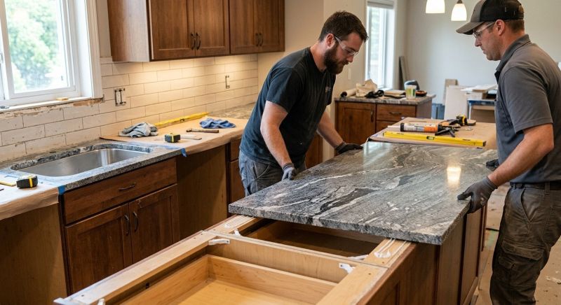 Granite Slab Installation in Napa, CA