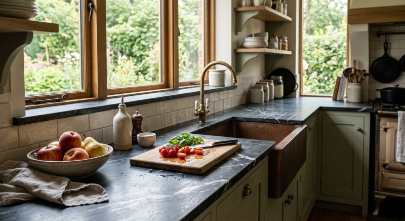 Soapstone Counter Installation in Sonoma County, CA
