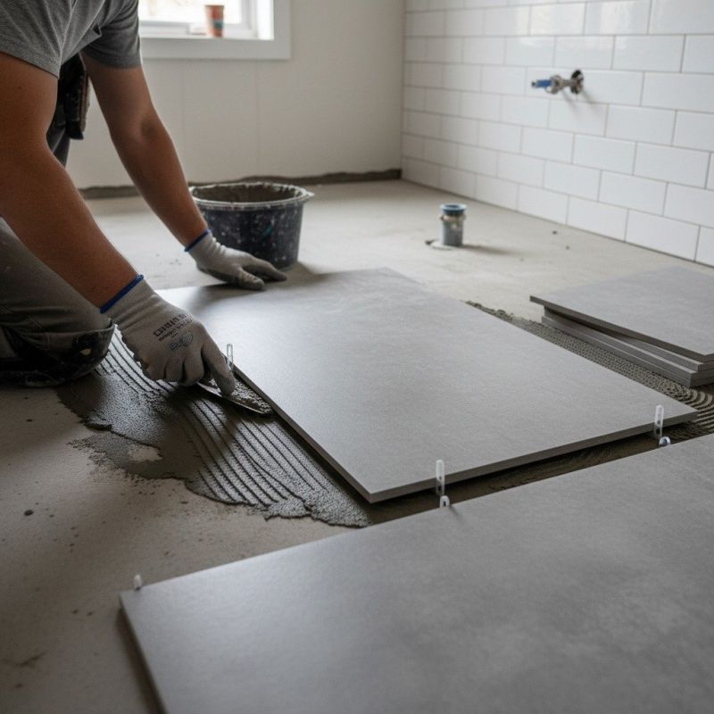 Travertine Floor Installation in Alexandria, VA